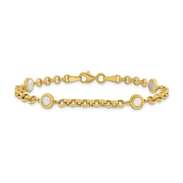 Mother of Pearl Link Bracelet JWR Jewelers Athens, GA