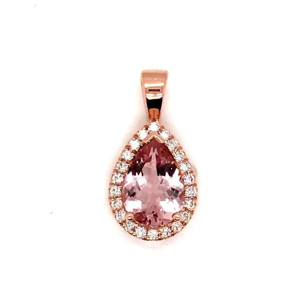 Morganite and Diamond Pendant JWR Jewelers Athens, GA