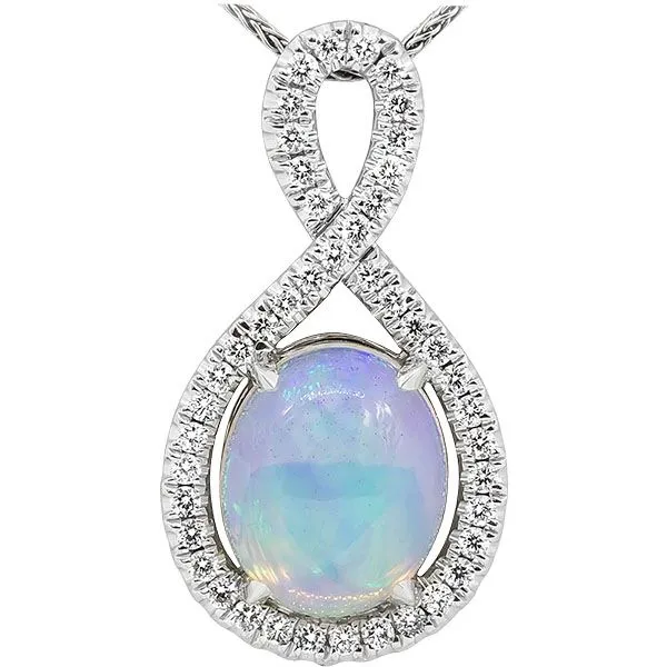 Opal and Diamond Pendant JWR Jewelers Athens, GA
