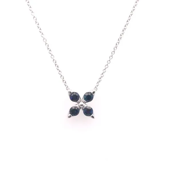 Blue Sapphire Necklace JWR Jewelers Athens, GA