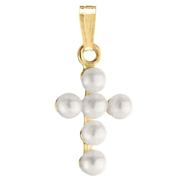 Pearl Cross Necklace JWR Jewelers Athens, GA