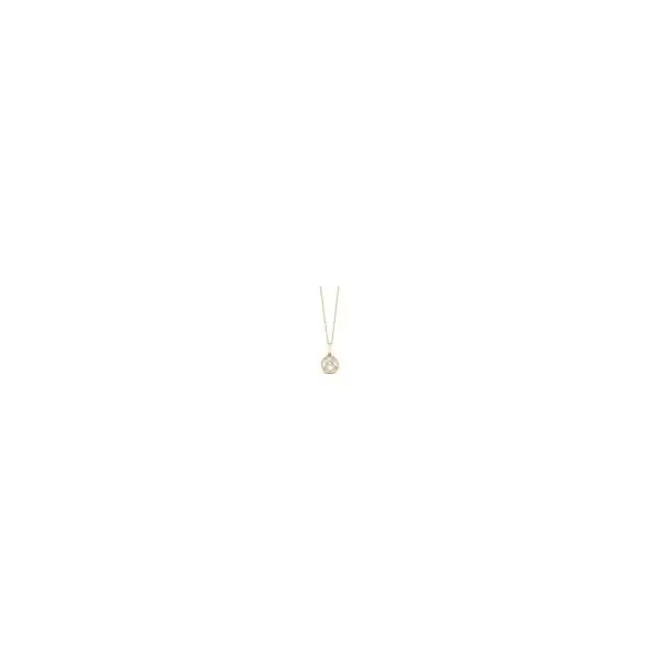 14K Yellow Gold Eighteen Inch Necklace with a 9.0 to 9.5 millimeter Round Freshwater Pearl 