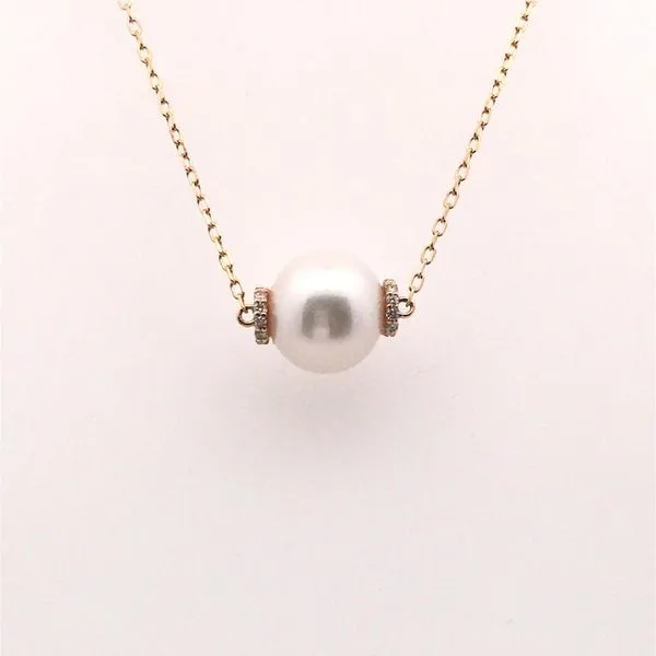 Freshwater Pearl and Diamond Necklace JWR Jewelers Athens, GA