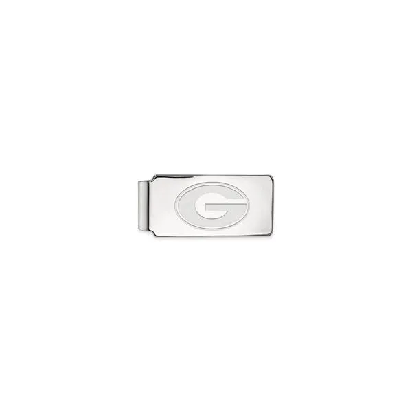 Sterling Silver University of Georgia Moneyclip with the 