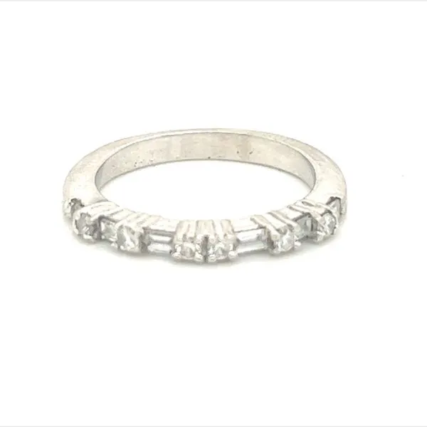 14K White Gold Estate Band With Diamonds Kevin's Fine Jewelry Totowa, NJ