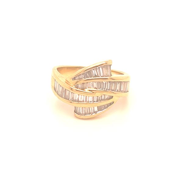 18K Yellow Gold Estate Ring With Diamonds Kevin's Fine Jewelry Totowa, NJ