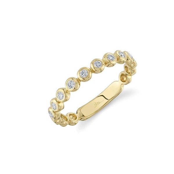 14K Yellow Gold Bezel Set Ring With .17 Ct Twt. Diamonds Kevin's Fine Jewelry Totowa, NJ