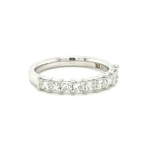 18K White Gold Ring With .80 Ct Princess Cut Diamonds Kevin's Fine Jewelry Totowa, NJ