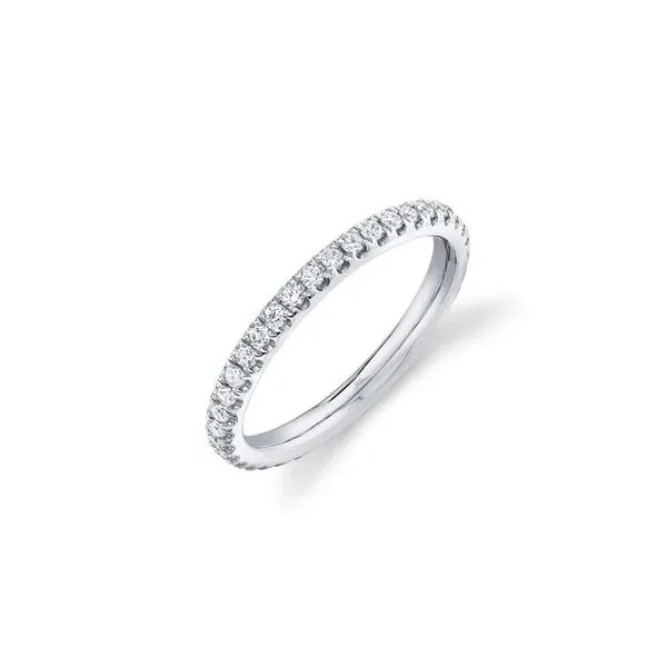 14K White Gold Diamond Eternity Band .55Ct Diamods Fingers Size 6.5 Kevin's Fine Jewelry Totowa, NJ