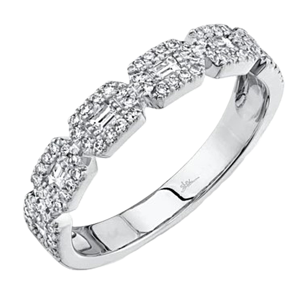 14K White Gold Baguette Ring With .46 Ct Twt. Diamonds Kevin's Fine Jewelry Totowa, NJ