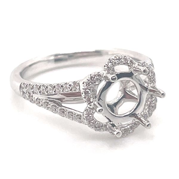 White Gold & Diamond Semi-Mount Engagement Ring Kevin's Fine Jewelry Totowa, NJ