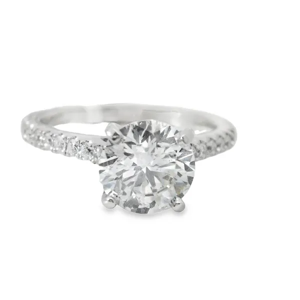 14K White Gold Ring With .38 Ct Twt Diamonds With 1.51 Ct...
