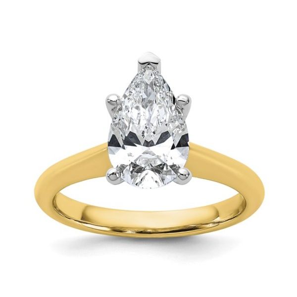Pear Engagement Ring with Lab Grown Diamond Kevin's Fine Jewelry Totowa, NJ