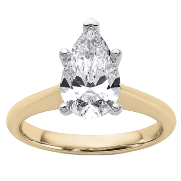 Pear Engagement Ring with Lab Grown Diamond Kevin's Fine Jewelry Totowa, NJ