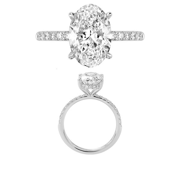 14K Oval Lab Grown Diamond Engagement Ring  Kevin's Fine Jewelry Totowa, NJ