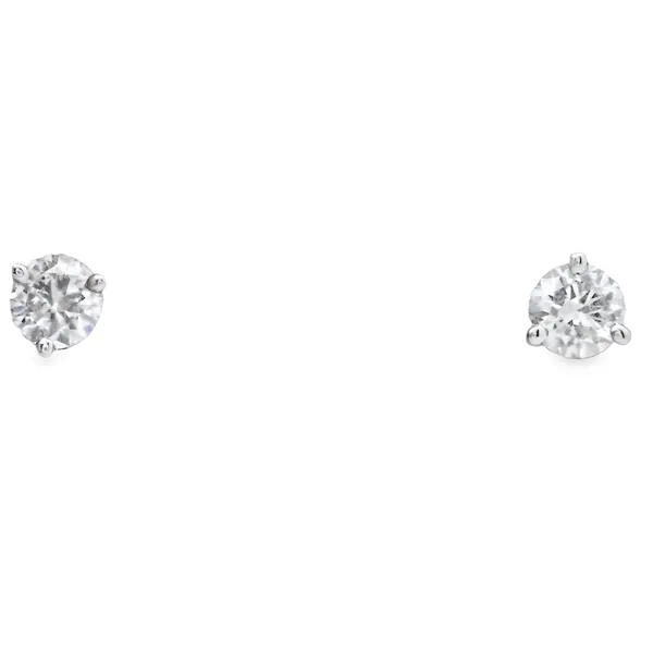 14K White Gold Studs With .50 Ct Twt Diamonds Kevin's Fine Jewelry Totowa, NJ