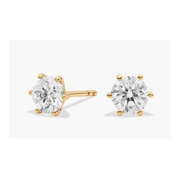 14K White Gold Stud Earrings With 2.05 Ct Twt. Lab Grown Diamonds Kevin's Fine Jewelry Totowa, NJ