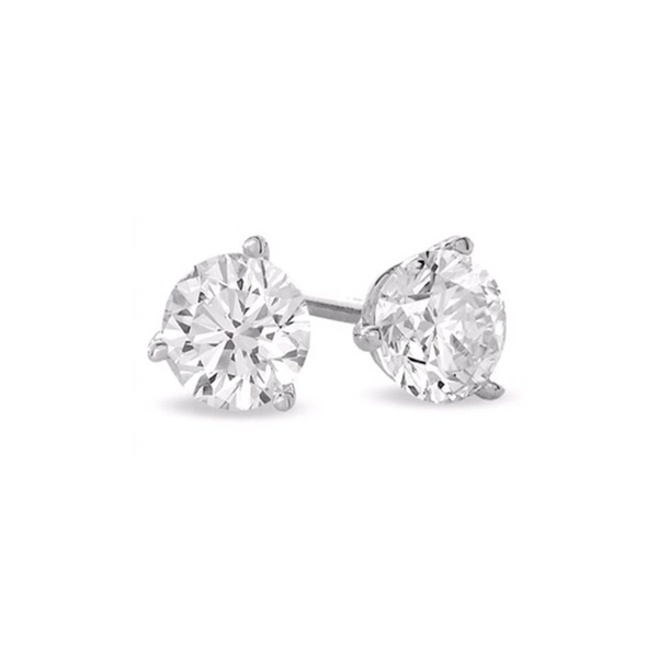 14K White Gold Stud Earrings With 2.05 Ct Twt. Lab Grown Diamonds Kevin's Fine Jewelry Totowa, NJ