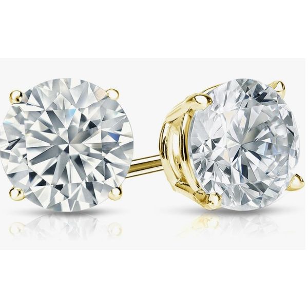 14K White Gold Stud Earrings With .45 Ct Twt. Lab Grown Diamonds Kevin's Fine Jewelry Totowa, NJ