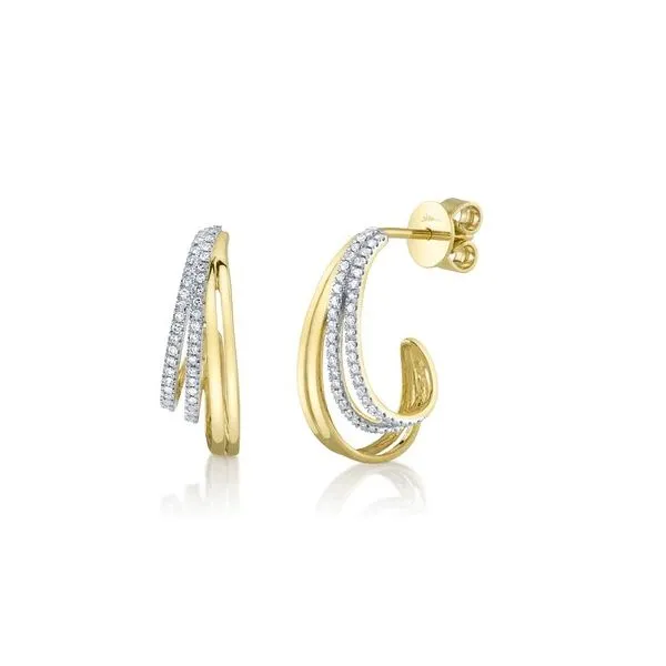 14K Yellow Gold Earrings With .20 Ct Twt. Diamonds Kevin's Fine Jewelry Totowa, NJ