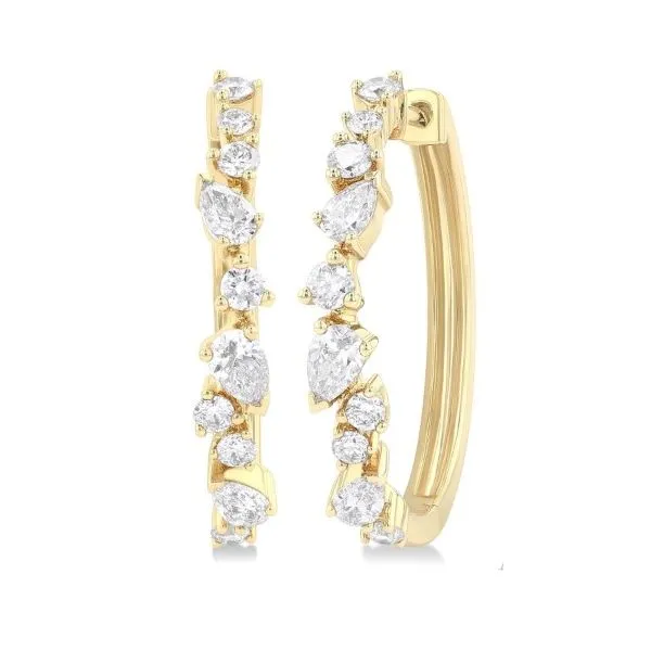 Gold Diamond Earring