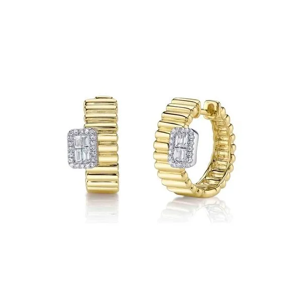 Gold Diamond Earring