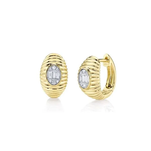 Gold Diamond Earring