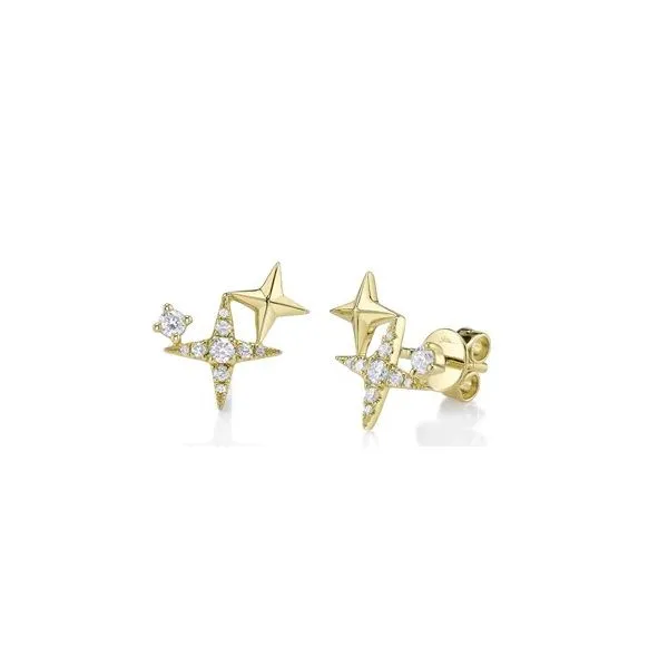 Gold Diamond Earring