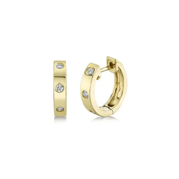 Gold Diamond Earring