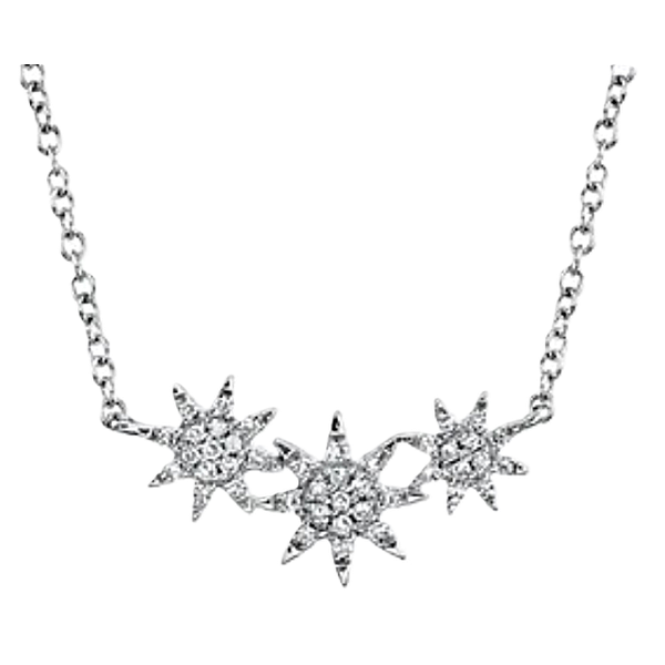 Shy Creation Diamond Star Trio Pendant Kevin's Fine Jewelry Totowa, NJ