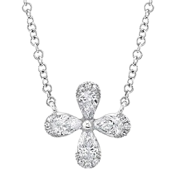 Shy Creation Diamond Flower Pendant Kevin's Fine Jewelry Totowa, NJ