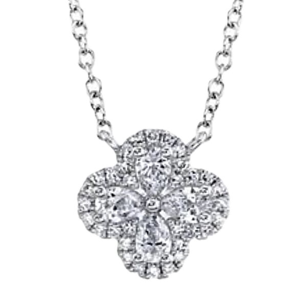 Shy Creation Gold and Diamond Clover Pendant Kevin's Fine Jewelry Totowa, NJ
