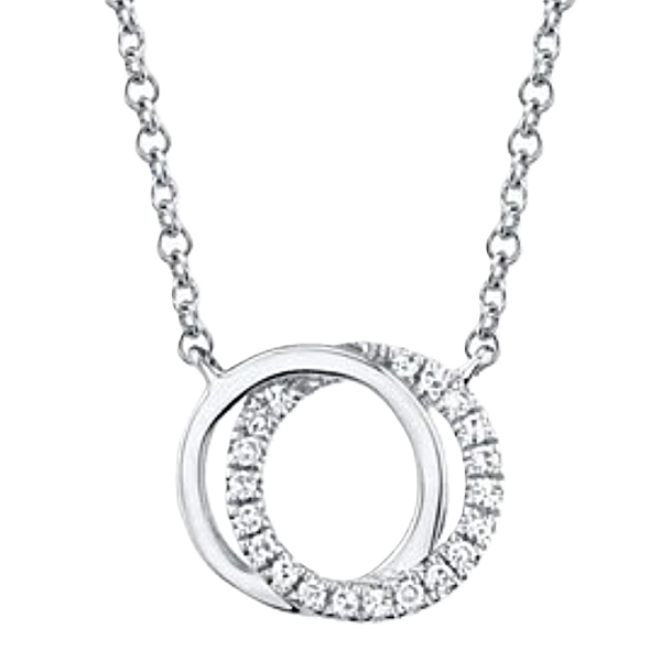 Shy Creation Love Knot Necklace with Diamonds Kevin's Fine Jewelry Totowa, NJ
