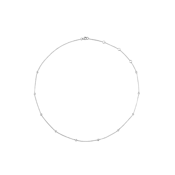 Shy Creation White Gold Diamonds By The Yard Necklace Kevin's Fine Jewelry Totowa, NJ
