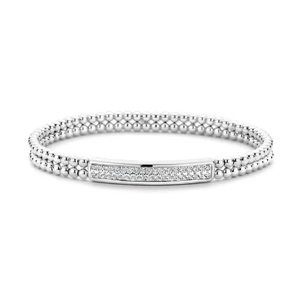 18K White Gold Stretch Bracelet With .58 Ct Twt. Diamonds Kevin's Fine Jewelry Totowa, NJ