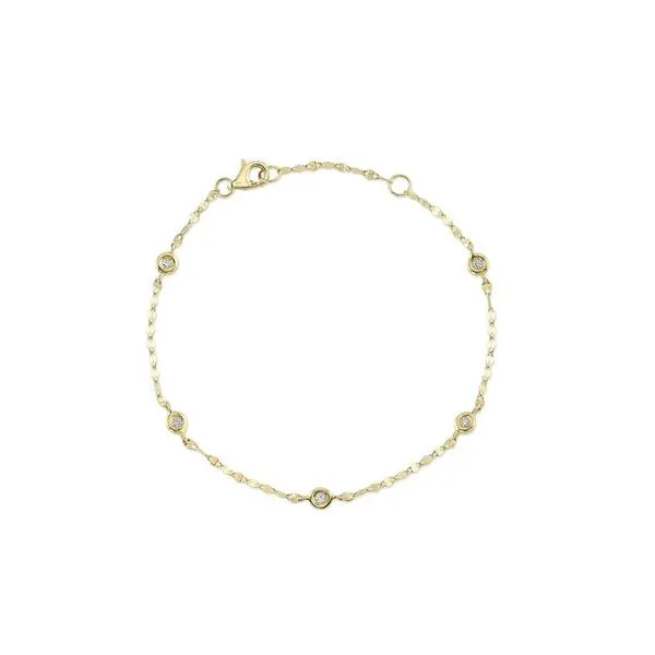 14K Yellow Gold DBTY Bracelet With .10 Ct Twt. Diamonds Kevin's Fine Jewelry Totowa, NJ