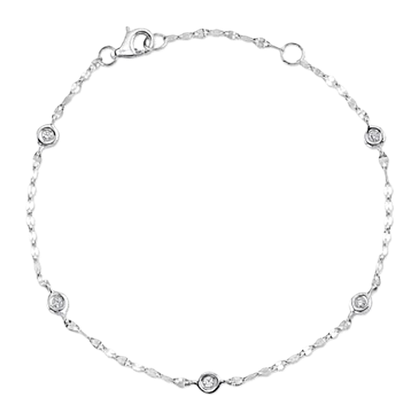 Diamonds By The Yard Bracelet in 14k White Gold Kevin's Fine Jewelry Totowa, NJ