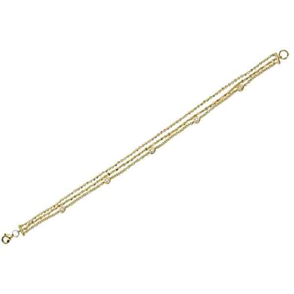 Shy Creation Triple Strand Gold Bracelet Kevin's Fine Jewelry Totowa, NJ