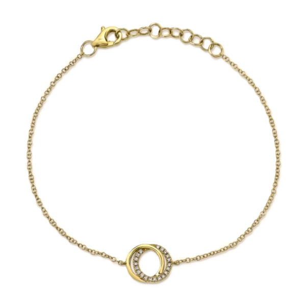 Shy Creation Gold and Diamond Love Knot Bracelet Kevin's Fine Jewelry Totowa, NJ