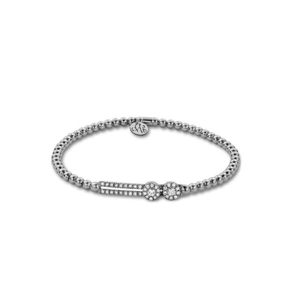 White Gold & Diamond Stretch Bracelet Kevin's Fine Jewelry Totowa, NJ