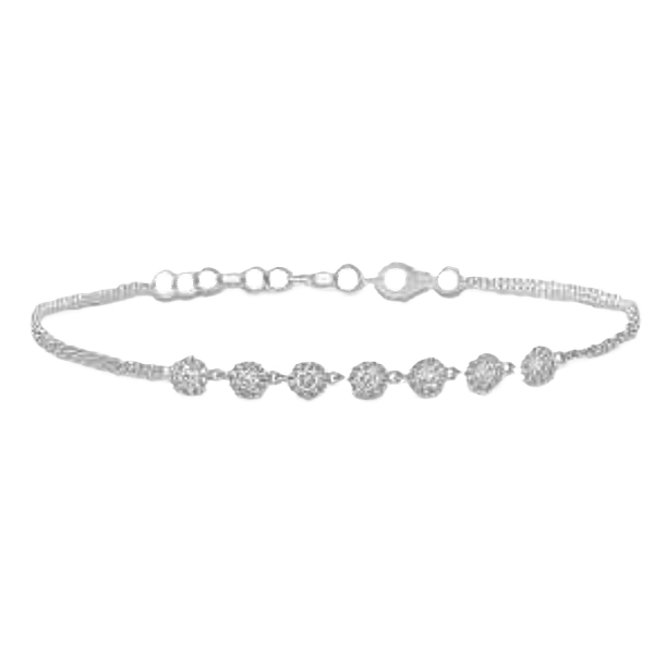 14K White Gold Bracelet With .66 Ct Twt Diamonds Kevin's Fine Jewelry Totowa, NJ