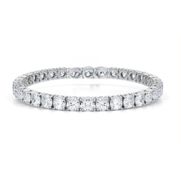 14K White Gold 8" Tennis Necklace With 16.96 Ct Twt. Lab Grown Diamonds Kevin's Fine Jewelry Totowa, NJ