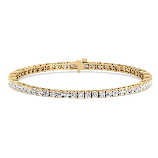 14K Yellow Gold Tennis Bracelet With 9.98 Ct Twt. Lab Grown Diamonds Kevin's Fine Jewelry Totowa, NJ