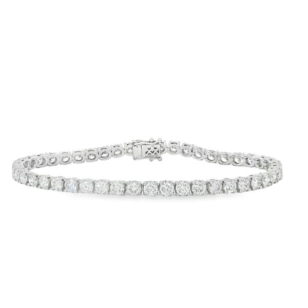 14K White Gold Tennis Bracelet With 7.19 Ct Twt. Lab Grown Diamonds Kevin's Fine Jewelry Totowa, NJ