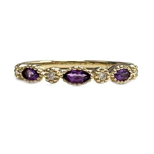 Ladies Amethyst Stacking Fashion Ring Kevin's Fine Jewelry Totowa, NJ