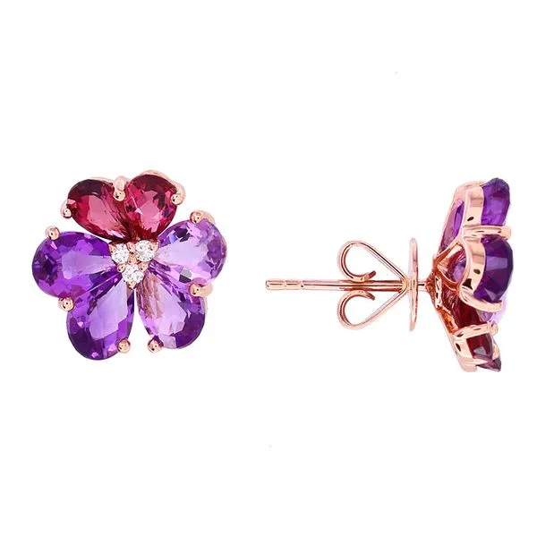 Gold Gemstone Earrings