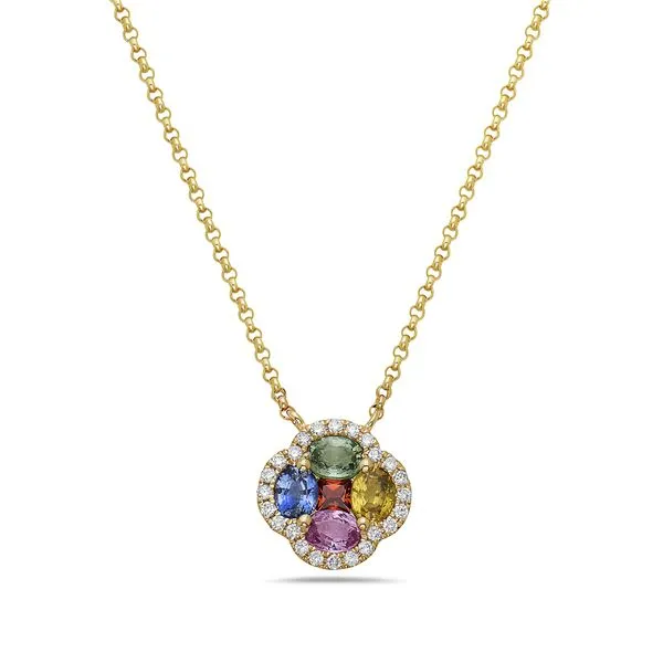 Gold Gemstone Pendant