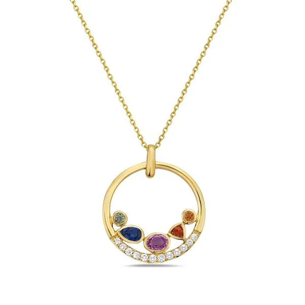 Gold Gemstone Pendant