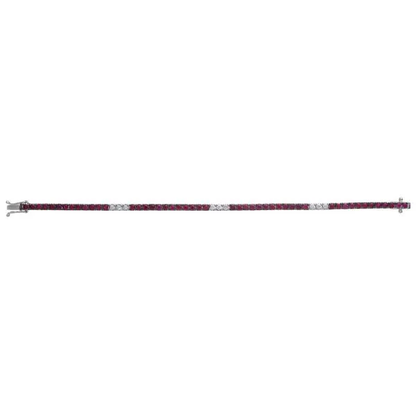 18K Yellow Gold Ruby Bracelet With .63 Ct Twt. Diamonds Kevin's Fine Jewelry Totowa, NJ