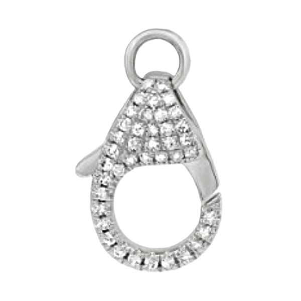 White Gold & Diamond Pave Claw Lock Kevin's Fine Jewelry Totowa, NJ